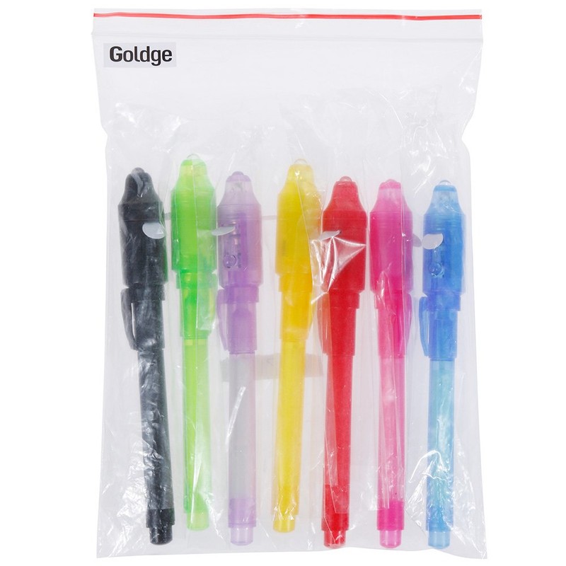goldge UV Pens, Read Secret Invisible Writing Ballpoint Pen –