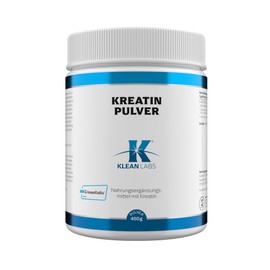Klean Labs - Creatine Powder (Creavitalis) - 450 g - Pure Powder - Vegan, GMO Free, Gluten-Free, No Additives - Made in Germany
