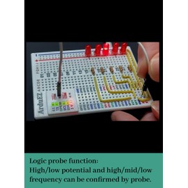 ArduEZtw Raspberry Pi 4 Dedicated Breadboard Kit,150(5x30) x2 Side Board Holes,80(4x20) x2 Sides Function Holes,4(2x2) Logic Probe Testing Holes.Electronic breadboard kit.