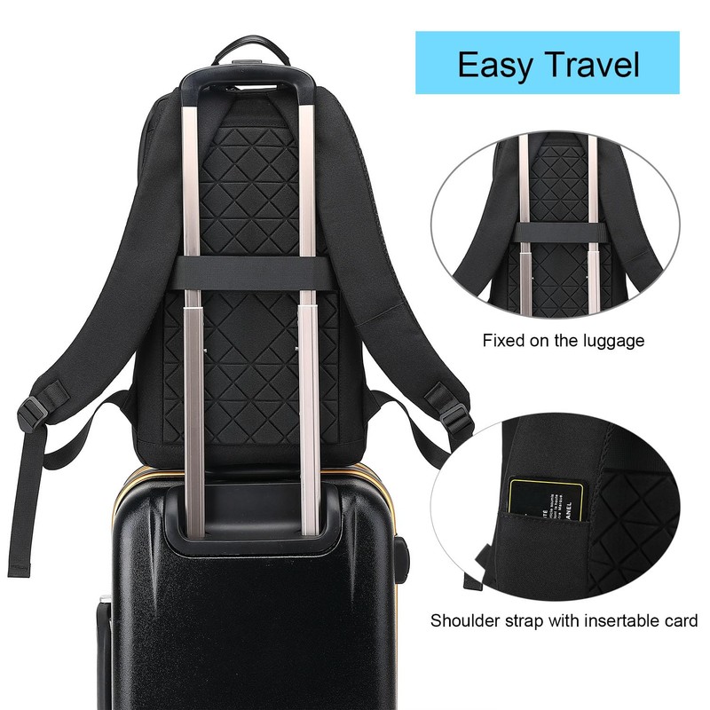 AUGUR Business Slim Backpack for Men 15.6 Inch Waterproof Laptop