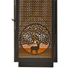 MarktSq Decorative Deer Cutout Tabletop Metal Lantern - 15.5" Height