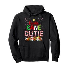 Candy Cane Cutie Christmas Pajama Costume Adults and Kids Pullover Hoodie