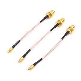 FPVKing FPV Antenna Extension Cable Adapter 95mm/3.7inch MMCX to SMA Female Low Loss Antenna for FPV Racing Drone Quadcopter DIY Accs