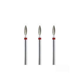 Natury Nails Set of 3 2.3mm Diamond Nail Drill Bits Russian Manicure Cuticle Drill Bit (Fine Grit)