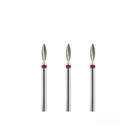 Natury Nails Set of 3 2.3mm Diamond Nail Drill Bits Russian Manicure Cuticle Drill Bit (Fine Grit)