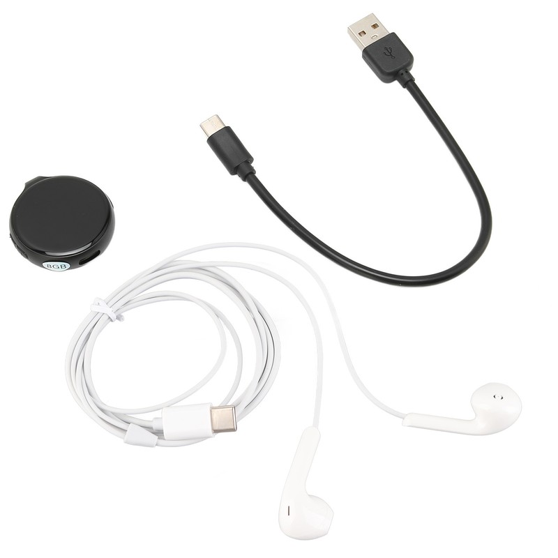 Round Voice Recorder 35 Hours Battery Time OTG Function Voice