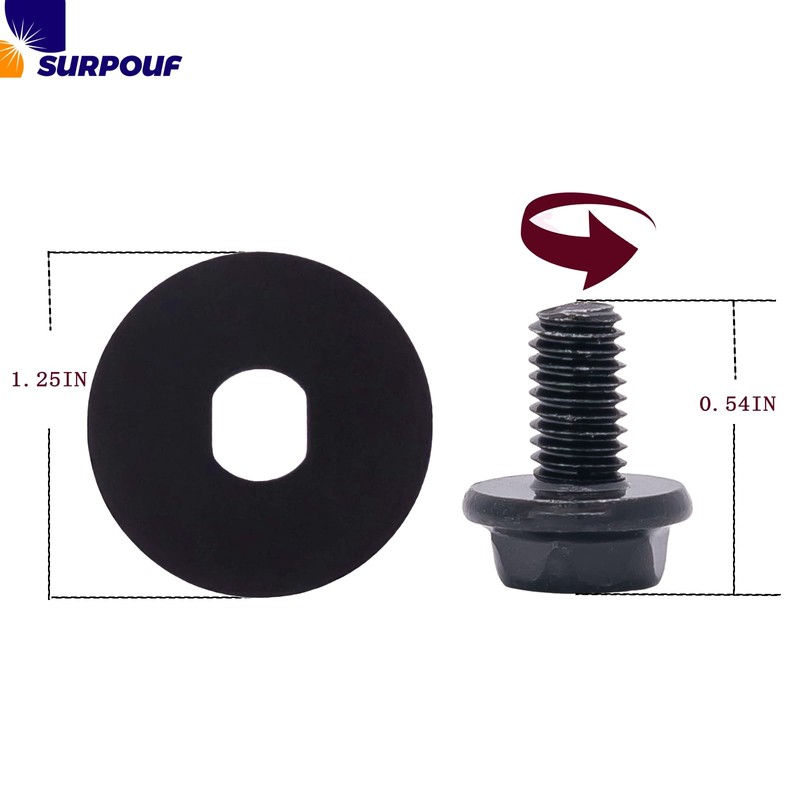 SURPOUF 90639221 90618229 Chainsaw Bolt and Washer Fits For DeWALT