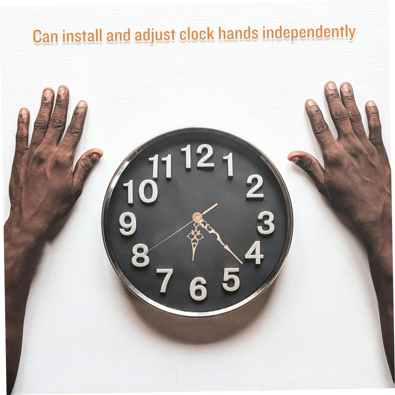 TEHAUX 1 Set Elegant DIY Clock Hands Wear Resistant Aluminum