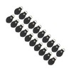 20 Sets Leather D Rings for Purse Genuine Leather D