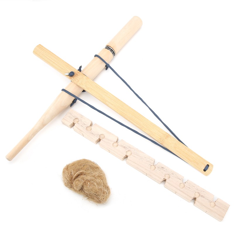 Single Vesion Emergency Gear Props Paulownia Material Outdoor Bow Drill