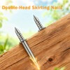 BAISDY 300Pcs Double Headed Nails with 3 Sleeve Tools, Double
