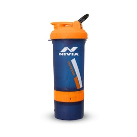 Nivia Dominator Shaker for Men & Women (Blue, Capacity - 650 ml) | Material - Plastic | for Sports | Cycling | Gym | Running | Training | Water Bottles | Gym Water Bottles | Kids Water Bottles