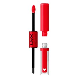 NYX Professional Makeup, Shine Loud, Labial Líquido Larga Duración, Rebel Red