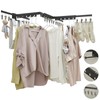 BESy Wall Mounted Laundry Clothes Drying Rack Foldable for Hanging