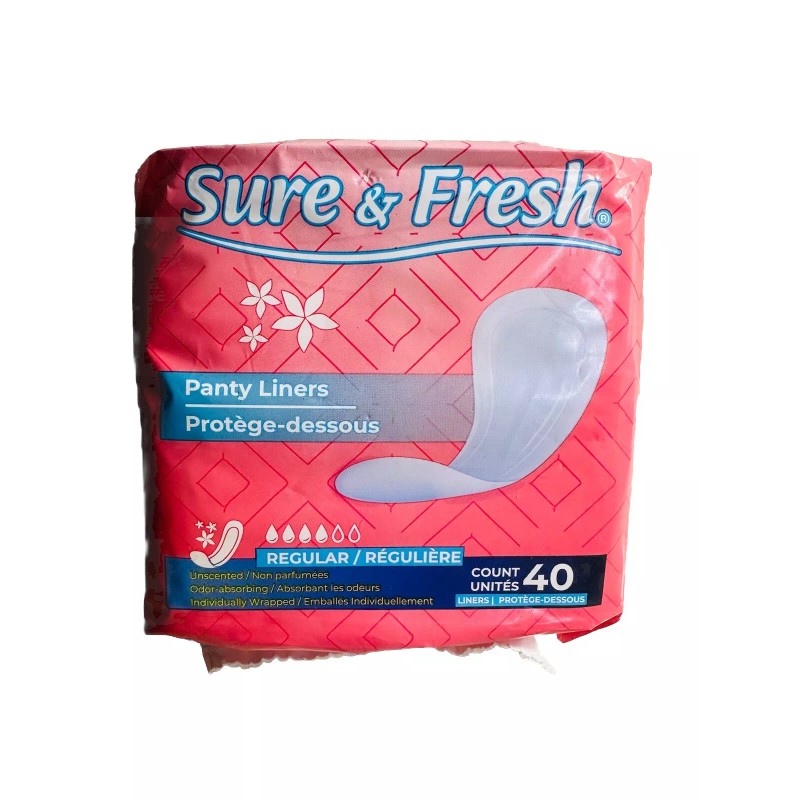 Sure & Fresh Super Panty Liners 40 Count 1 Pack