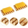 Vokowin Bamboo Soap Dish Bamboo Soap Tray Eco Product for