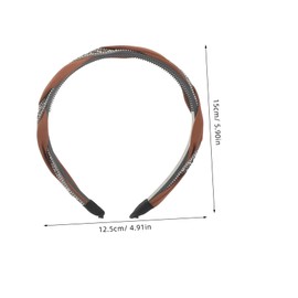 WOONEKY 2pcs Knotted Rhinestone Embellished Headband for Women Non Slip Hair Hoop with Sparkling Sequin Decoration Secure Fit for Casual Outfits and Special Occasions Stylish Bridal Hair