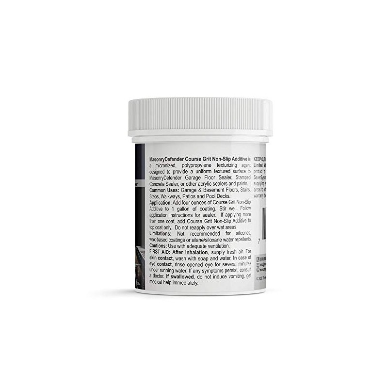 MasonryDefender Anti Slip Additive Coarse Grit - Non Slip Floor