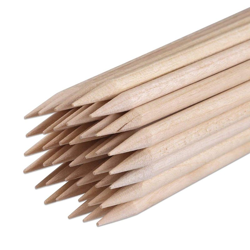 Beauticom Double Sided Cuticle Wood Stick Pusher Remover - Pointed