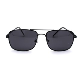 SA106 Mens Air Force Classic 90s Narrow Racer Pilots Sunglasses All Black