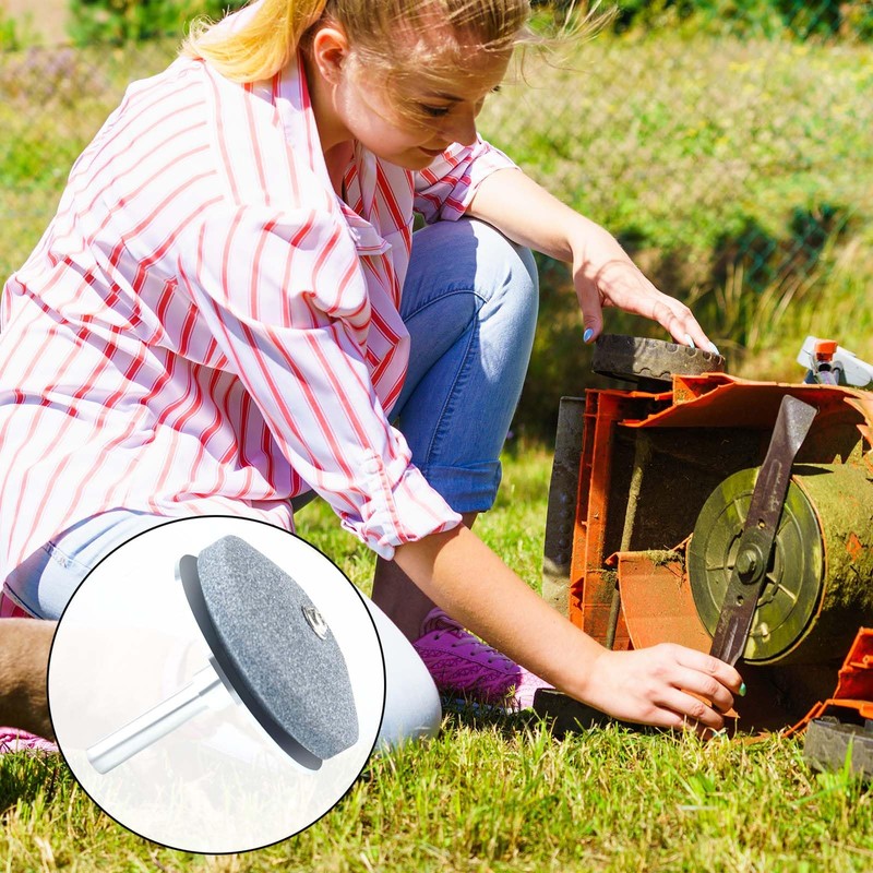 ASTARON 4 PCS Lawn Mower Blade Sharpener(UPGRADED) for Drill and