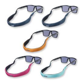 Carson Floating Eyewear Retainer with Lightweight Foam Core Technology, Neoprene Water Sports Accessories - Great Beach, Pool, Fishing or Boat Accessories - Assorted 5-Pack (FA-10AS)