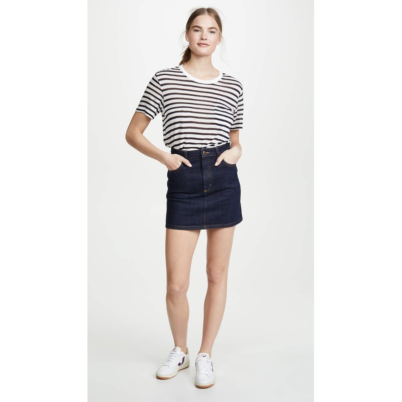 Lee Minifalda vintage moderna para mujer, Enjuague retro., 25