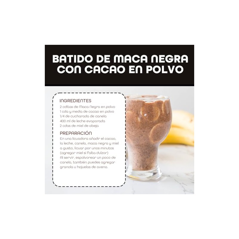BULK SUPERFOODS Maca Negra en Polvo 100 Natural