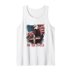 American Flag Patriotic Founding Fathers We The People USA Tank Top