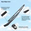 DECARTON Rear Windshield Back Wiper Arm Blade Set - Replacement