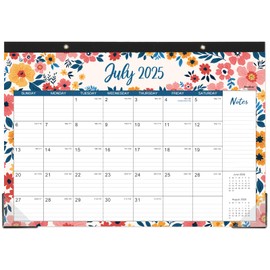Desk Calendar 2025-2026 - Jul 2025 - Dec 2026, Large Monthly Desk Calendar 18 Months, 17" x 12", Desk Pad, Large Ruled Blocks, To-do List & Notes, Best Desk/Wall Calendar for Planning or Organizing