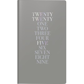 rido/idé Iridescent Pocket Planner 2 Pages = 1 Week, A6, 144 Pages, Balacron Cover, Dark Grey