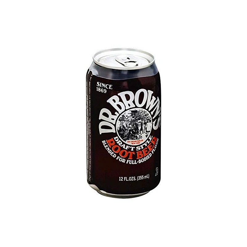 Dr. Browns Soda, Root Beer, 12 oz can (Pack of