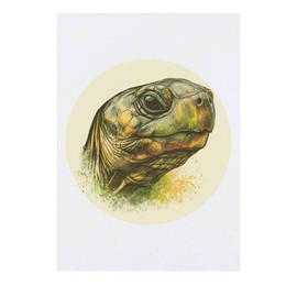 'Tortoise Portrait Side View' Temporary Tattoo - Water Resistant, Skin-Safe, Non-Toxic Transfer (TO00082903)