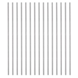 sourcing map 15pcs Round Rods 1.7mm x 100mm High Speed Steel (HSS) Lathe Bar Stock DIY Craft Tools for Turning Facing Drilling Threading