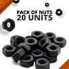 DOJA Industrial Hex Nuts Screws 1/4 Inch Pack 20 Self-Locking