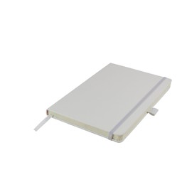 A5 Notebook Ruled Hardcover Diary Notepad Notes Diary (White)