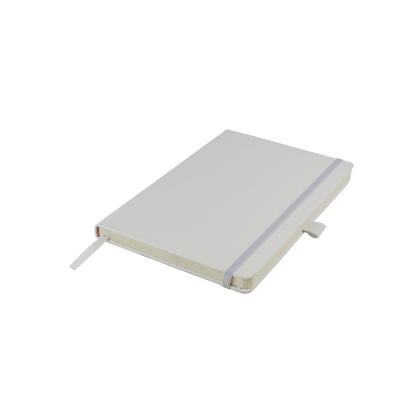 A5 Notebook Ruled Hardcover Diary Notepad Notes Diary (White)