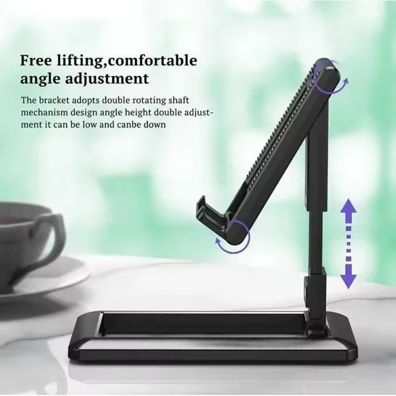Adjustable Foldable Phone Stand for Desk - Portable Universal Smartphone