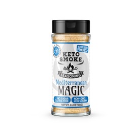 Keto Smoke Mediterranean Magic – All Purpose Herbaceous Seasoning, 3.5 oz Bottle | Diet Friendly, Sugar-Free, Gluten-Free, Low Sodium, Non-GMO