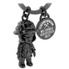 LANOLU Fireman Key Ring, Fire Brigade Gifts for Men, Lucky