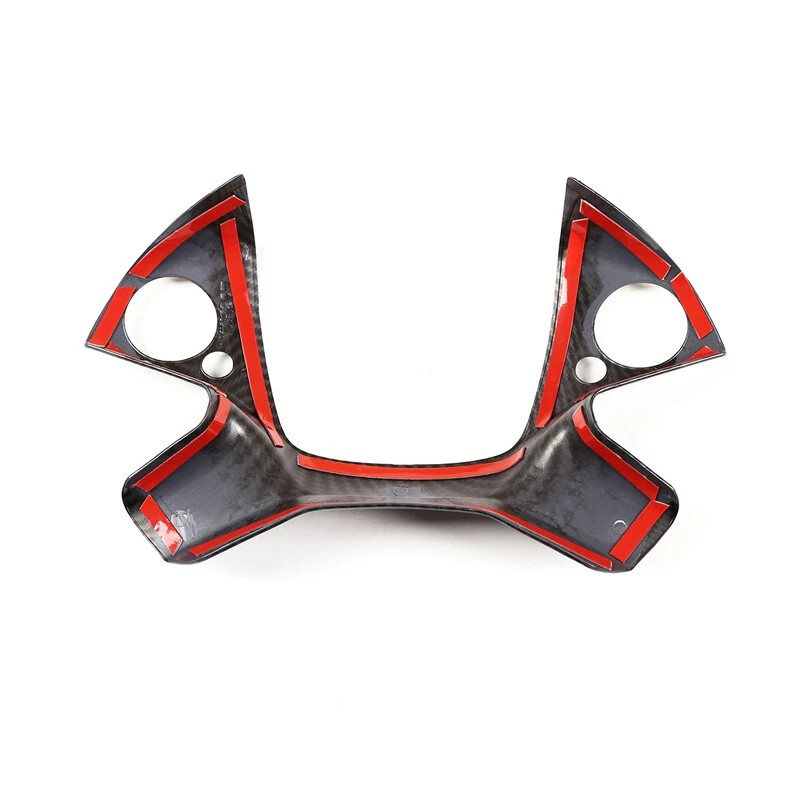 encar88_8 Carbon Fiber ABS Steering Wheel Panel Cover Trim For
