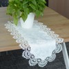 URROMA Vintage Lace Doily, 40cm*90cm White Table Cover with Lace