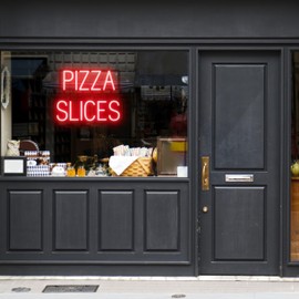 SpellBrite DINER Sign | Neon Diner Sign Look, Blue LED Light Source | Ultra-Bright, Long-Lasting Signs for Business | Indoor Use, Visible from Over 500 Feet with 8 Animations | 17.6" x 6.3"