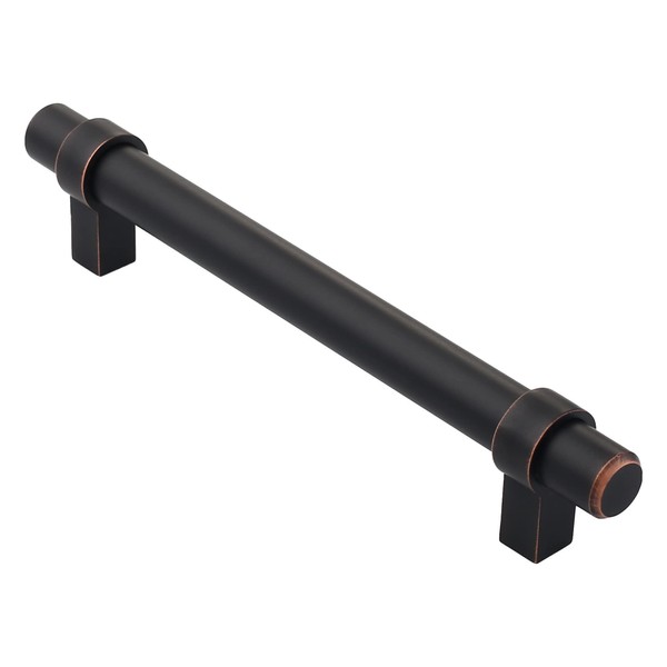 Alzassbg 10 Pack Cabinet Handles Oil Rubbed Bronze, 5 Inch(128mm)