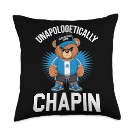 Chapin Guatamela Flag Roots Heritage Guatemalan Throw Pillow