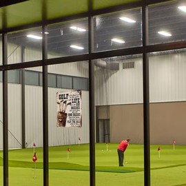 QKIODS Vintage Golf Metal Tin Signs Golf Life Funny Aluminum Sign Retro Wall Decor for Home Office Man Cave 8×12 Inch