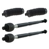 TRQ Front Steering Kit Steering Rack & Pinion Bellow Tie