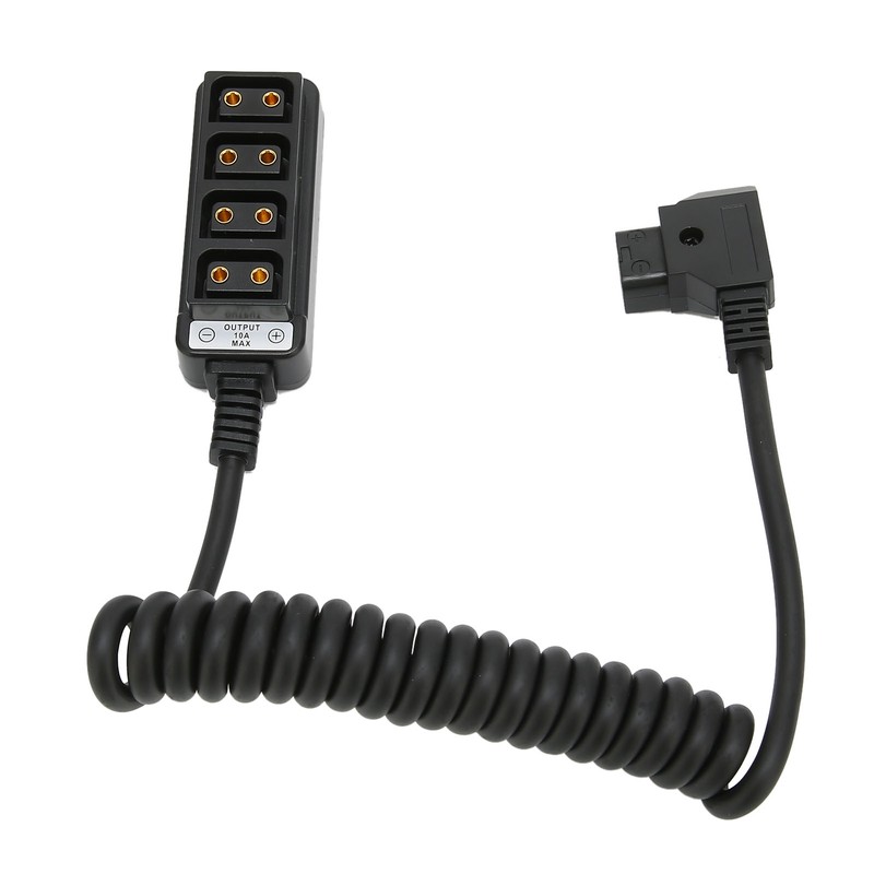 D Tap Male to 4 Port Dtap Female Splitter Power
