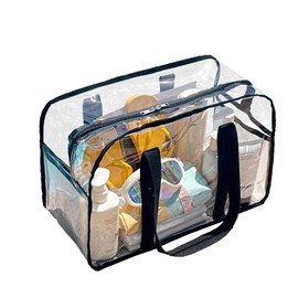 DIFEIUKI Pool Bag, Transparent Plastic Bag, Handbag, Waterproof, Beach Bag, Fashionable, Storage for Changing Clothes, Hot Springs, Swimming, Beach, Gym, Bath, Pool, Unisex, Clear Bag, Swimming